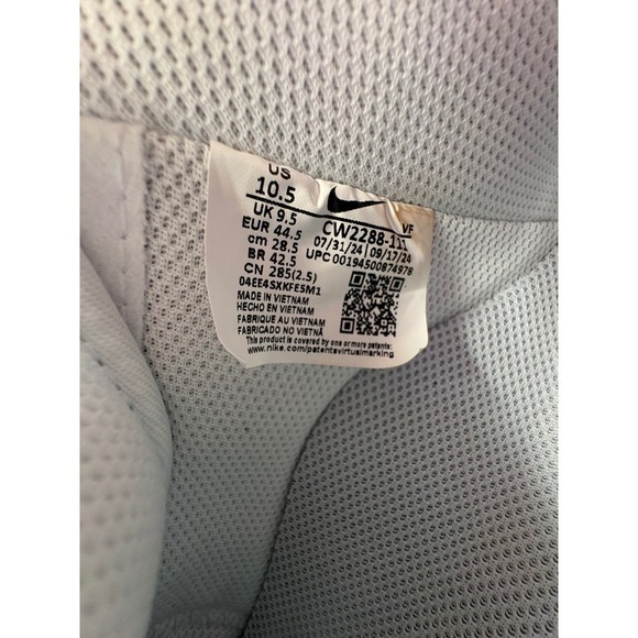 Nike Air Force 1 Low Castrol White‎ Sneakers Casual Shoes Size 10.5 - Picture 6 of 9